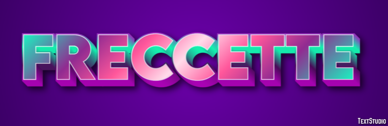 Freccette Tekst effect