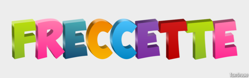 Freccette Tekst effect