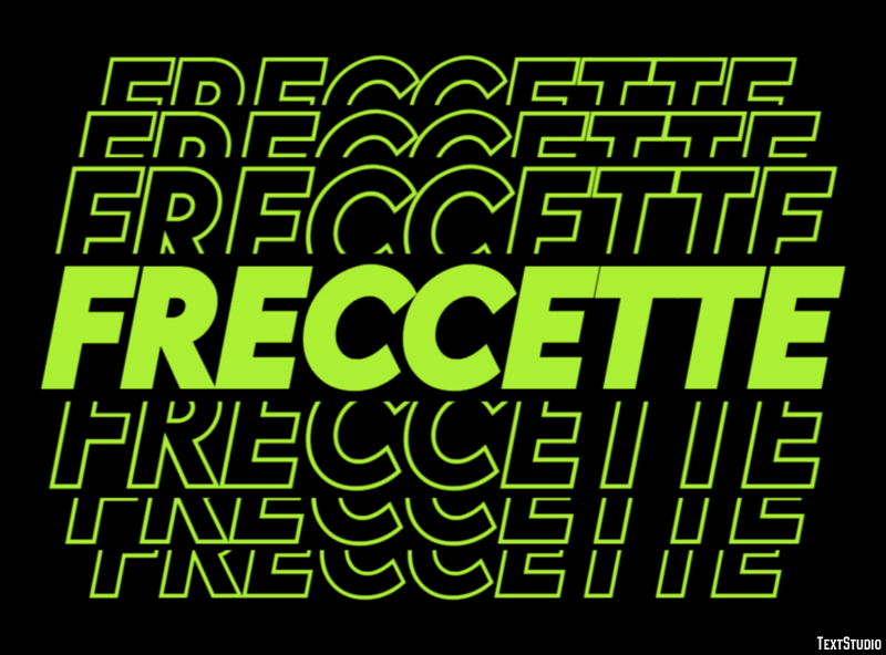 Freccette Tekst effect