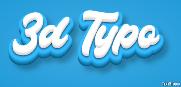 3d Typo Эффект текста