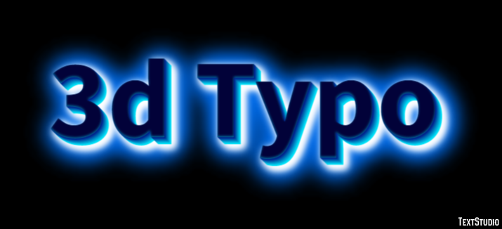 3d Typo Effet de Texte