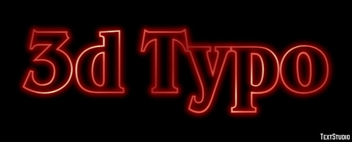 3d Typo Эффект текста