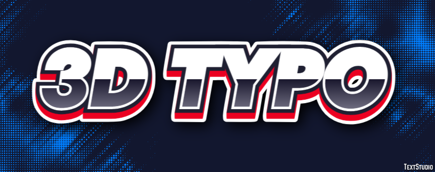 3d Typo Effet de Texte