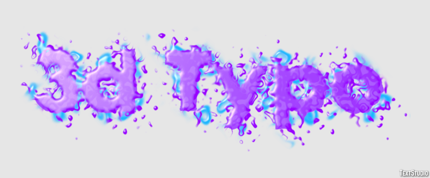 3d Typo Эффект текста