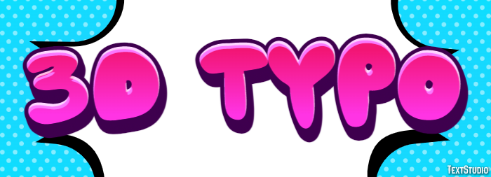 3d Typo Effet de Texte