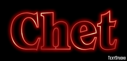 Chet Efecto de Texto