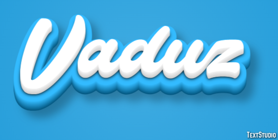 Vaduz テキスト効果