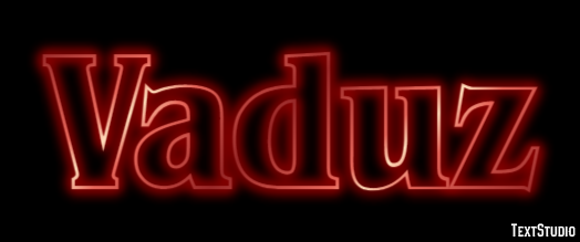 Vaduz テキスト効果