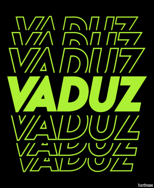 Vaduz Efekt tekstowy