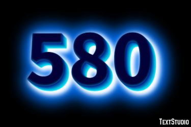 580 Text Effect