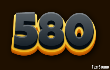 580 Text Effect