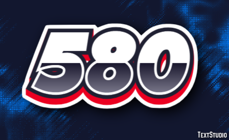 580 Text Effect