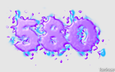 580 Text Effect