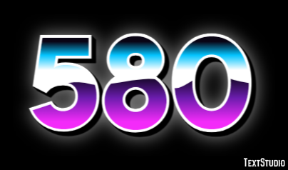 580 Text Effect