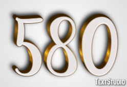 580 Text Effect
