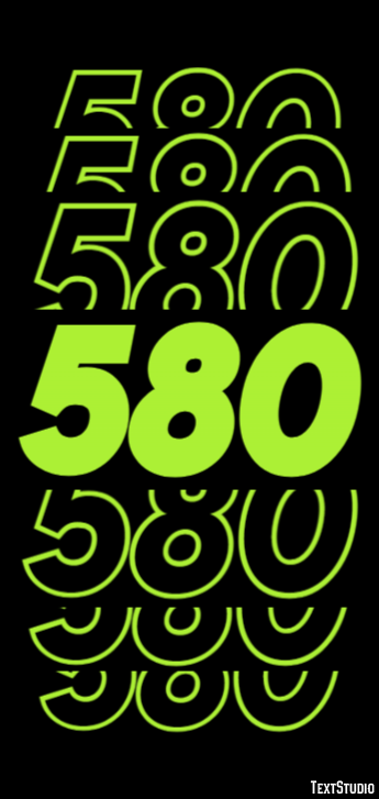 580 Text Effect