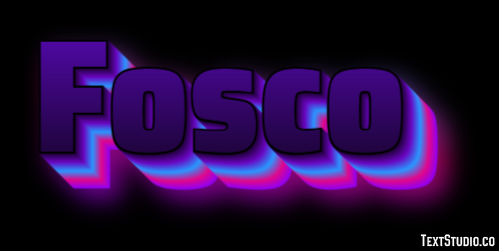 Fosco Effetto testo