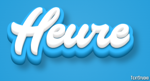 Heure テキスト効果