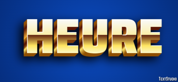 Heure Effet de Texte