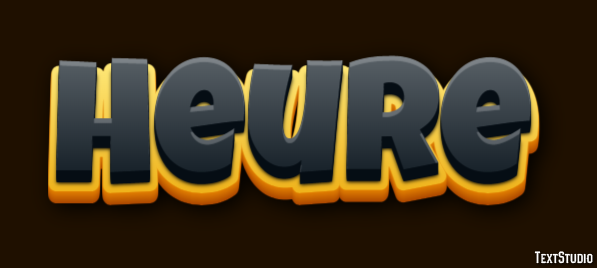 Heure Effet de Texte