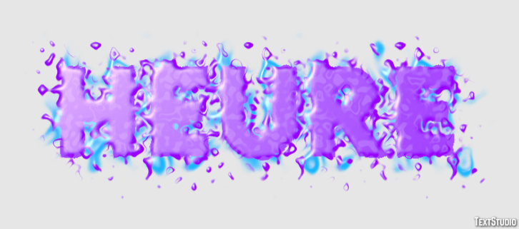 Heure Effet de texte