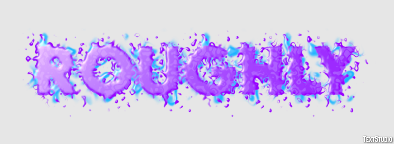 Roughly Text effect