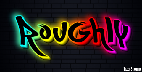 Roughly Text effect