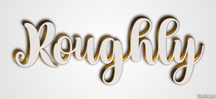 Roughly Text Effect