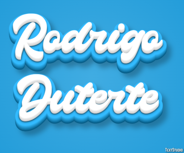 Rodrigo Duterte Effetto testo
