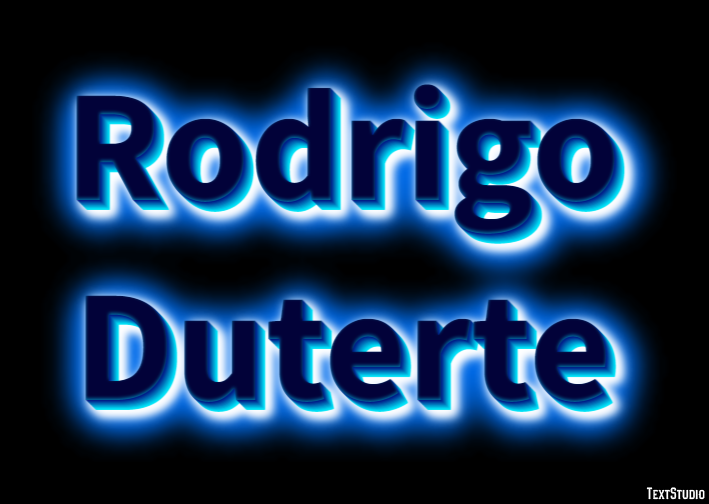 Rodrigo Duterte Text Effect