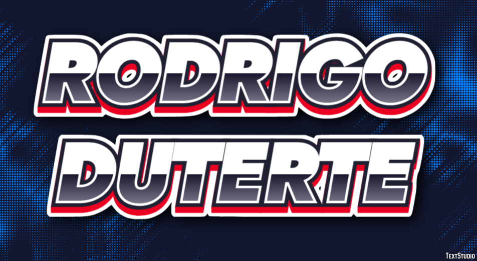Rodrigo Duterte Text Effect