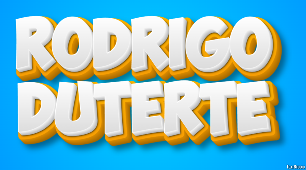 Rodrigo Duterte Text Effect