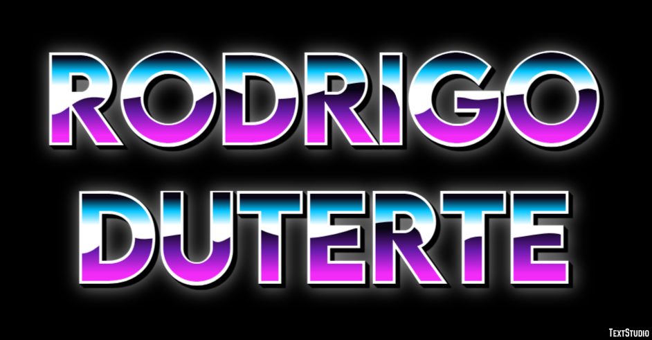 Rodrigo Duterte Text Effect