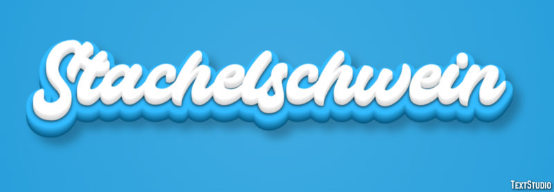 Stachelschwein Texteffekt
