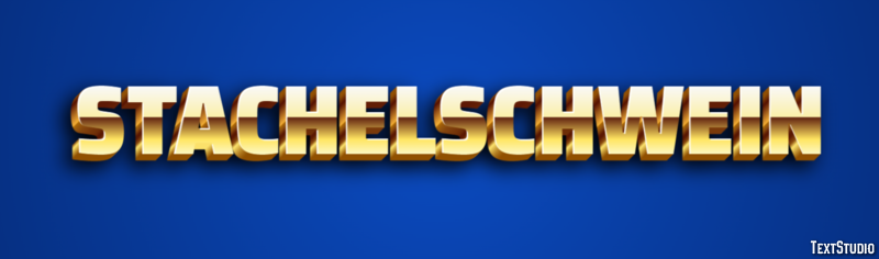Stachelschwein Texteffekt