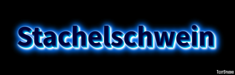 Stachelschwein Texteffekt