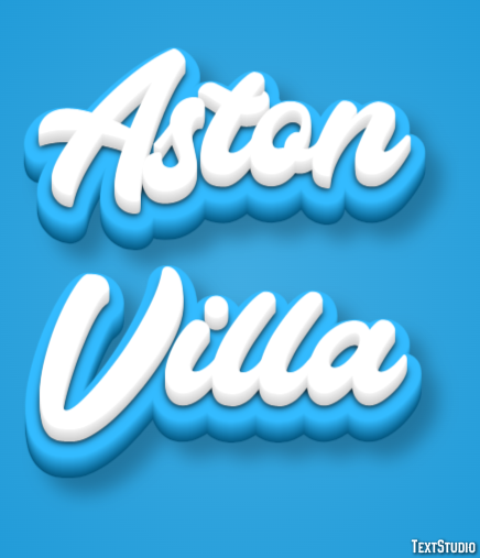 Aston Villa Text effect