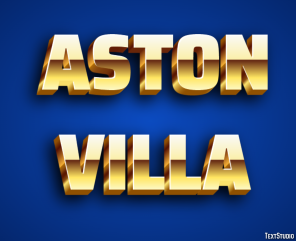 Aston Villa Efecto de Texto