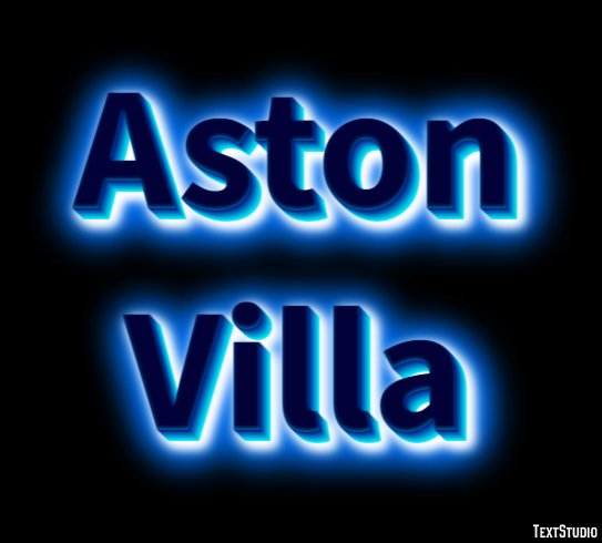 Aston Villa Efecto de Texto