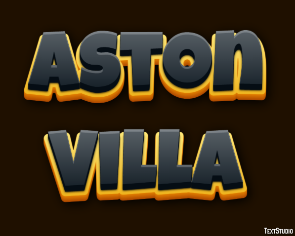 Aston Villa Efecto de Texto