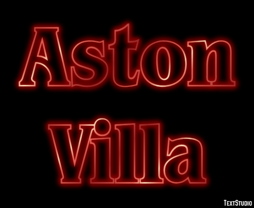 Aston Villa Text effect