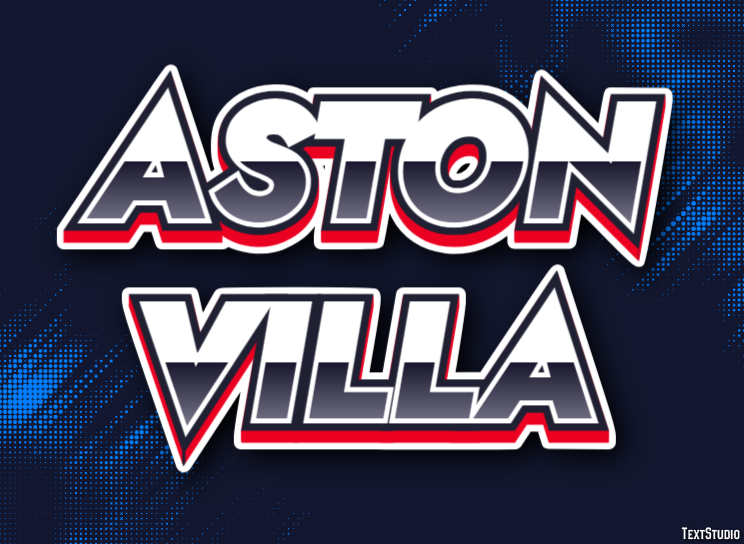 Aston Villa Efecto de Texto