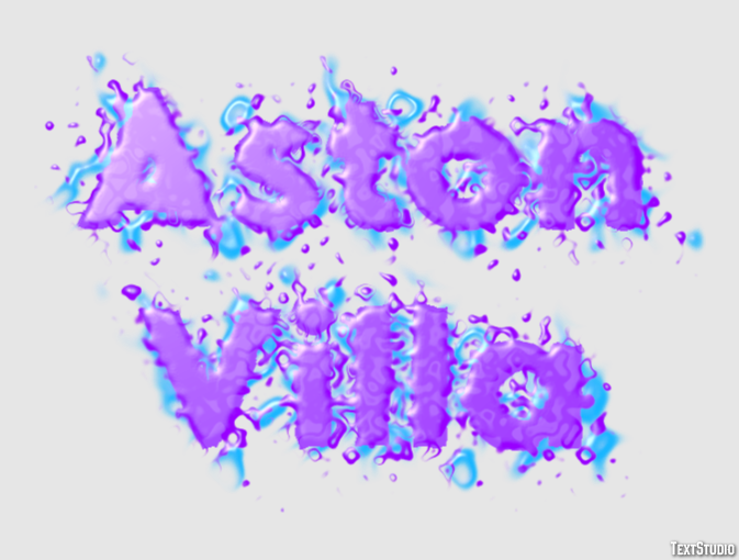 Aston Villa Efecto de Texto