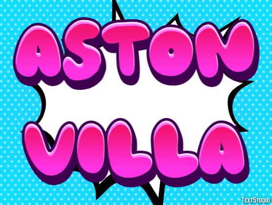 Aston Villa Efecto de Texto