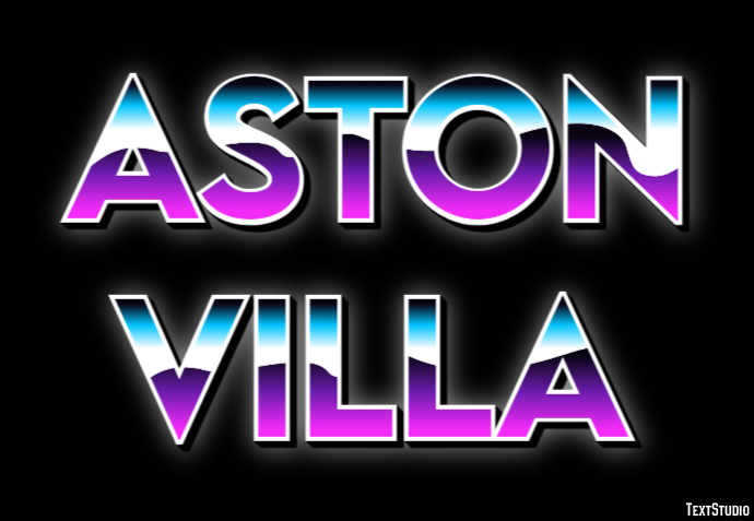 Aston Villa Efecto de Texto
