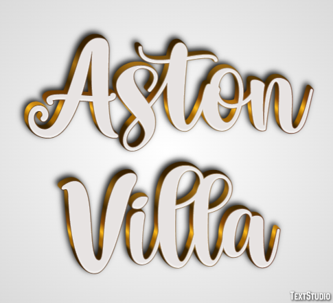 Aston Villa Efecto de Texto