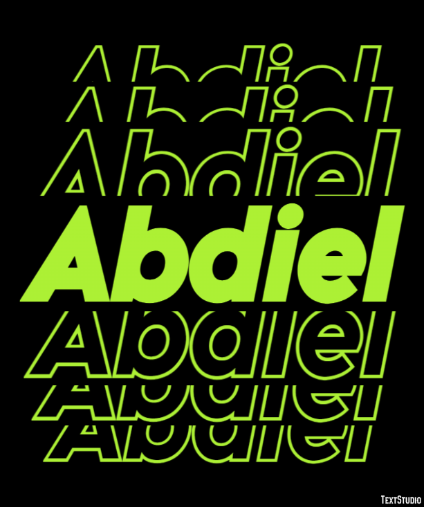 Abdiel Efecto de Texto