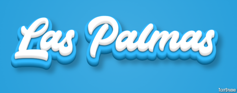 Las Palmas Effetto testo