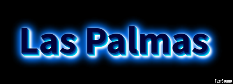 Las Palmas Effetto testo