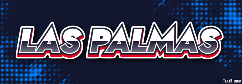 Las Palmas Efeito de texto
